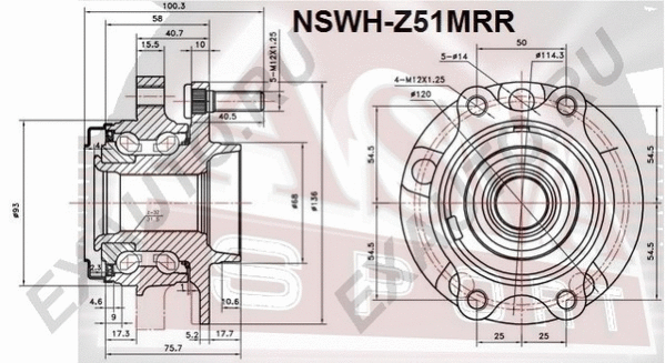 Wheel Hub (NSWH-Z51MRR)