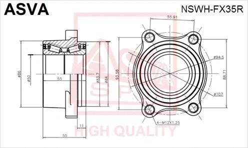 Wheel Hub (NSWH-FX35R)