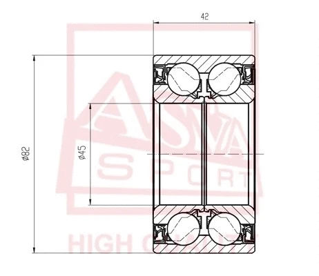 Wheel Bearing (DAC45820042)