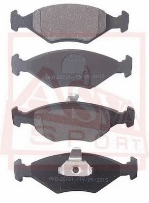 Brake Pad Set, disc brake (AKD-26101)