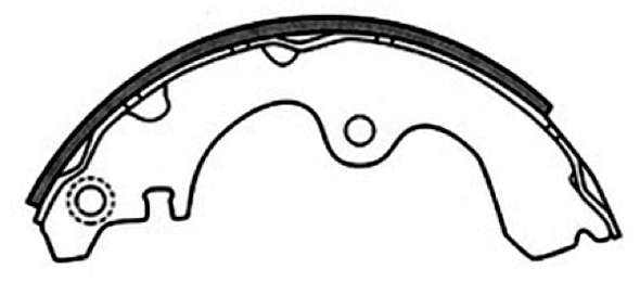 Brake Shoe Set (AKS-2321)