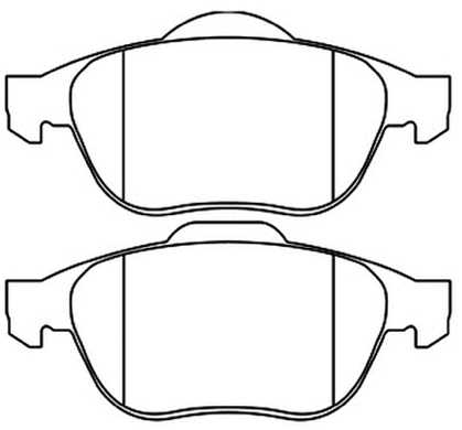 Brake Pad Set, disc brake (AKD-0204)