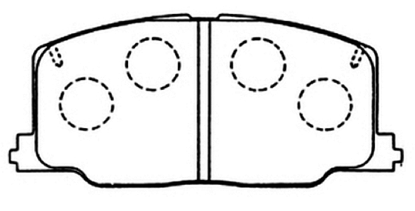 Brake Pad Set, disc brake (AKD-1281)