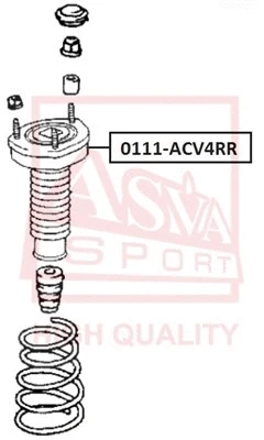 Mounting, shock absorber (0111-ACV4RR)
