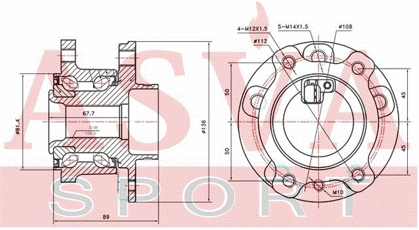 Wheel Hub (VOWH-XC70R)