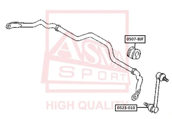 Bushing, stabiliser bar (0507-BJF)