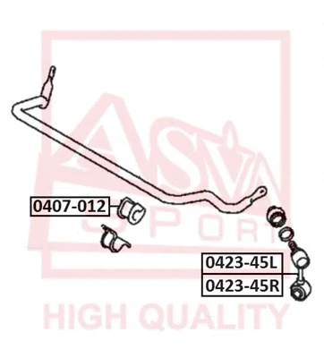 Link/Coupling Rod, stabiliser bar (0423-45L)