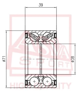Wheel Bearing (DAC38710039)