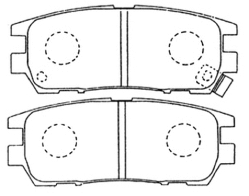 Brake Pad Set, disc brake (AKD-1152)