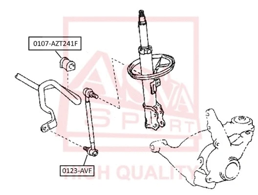 Link/Coupling Rod, stabiliser bar (0123-AVF)