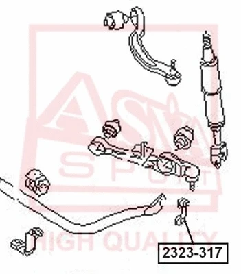 Link/Coupling Rod, stabiliser bar (2323-317)
