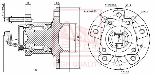 Wheel Hub (OPWH-AH5R)