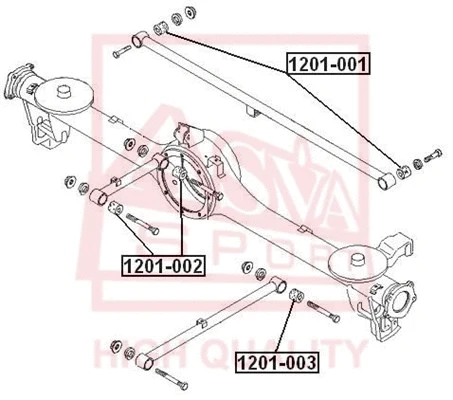 Mounting, control/trailing arm (1201-002)