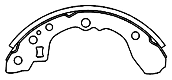 Brake Shoe Set (AKS-11161)
