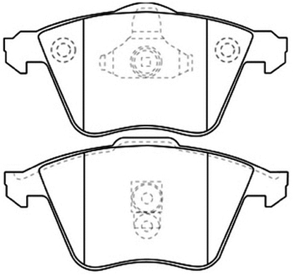 Brake Pad Set, disc brake (AKD-0334)