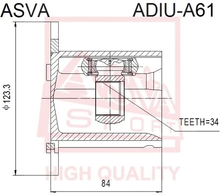 Joint Kit, drive shaft (ADIU-A61)