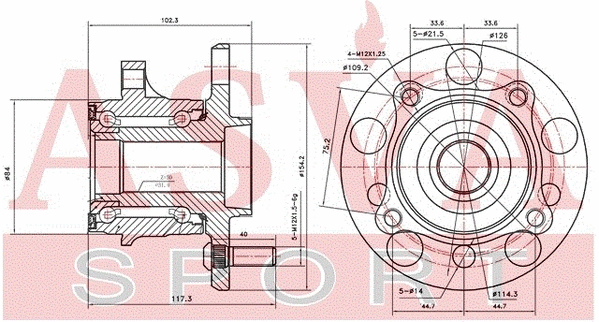 Wheel Hub (TYWH-GSE20MR)