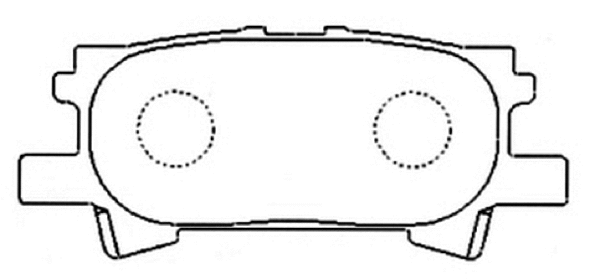 Brake Pad Set, disc brake (AKD-1498)