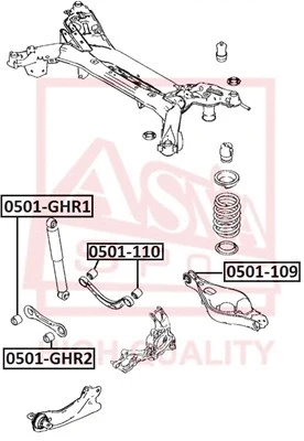 Mounting, control/trailing arm (0501-GHR2)