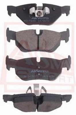 Brake Pad Set, disc brake (AKD-19203)