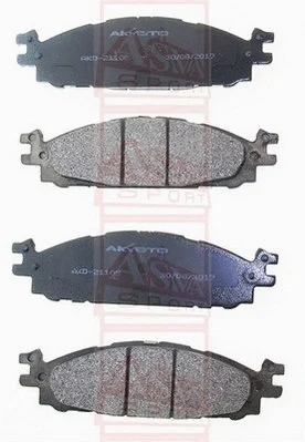 Brake Pad Set, disc brake (AKD-21105)