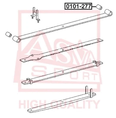 Mounting, control/trailing arm (0101-277)