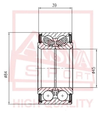 Wheel Bearing (DAC45840041-39)