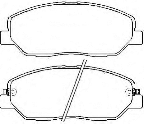 Brake Pad Set, disc brake (AKD-0446)