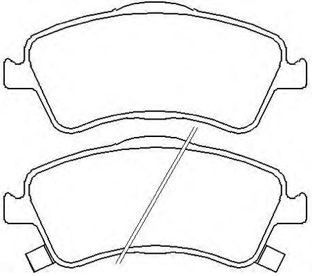 Brake Pad Set, disc brake (AKD-1837)