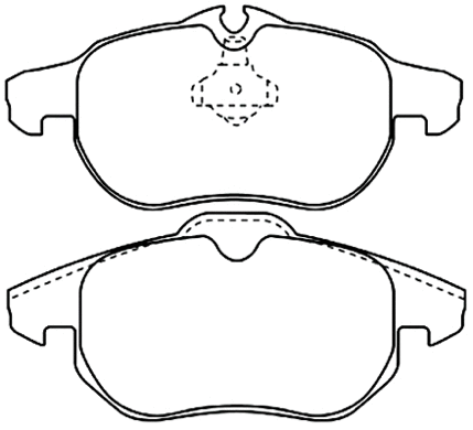 Brake Pad Set, disc brake (AKD-0325)