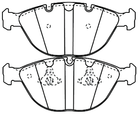 Brake Pad Set, disc brake (AKD-0336)