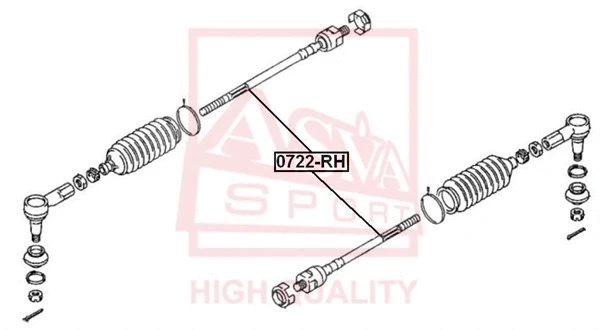 Inner Tie Rod (0722-RH)