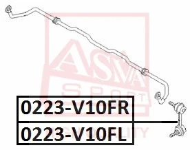 Link/Coupling Rod, stabiliser bar (0223-V10FL)