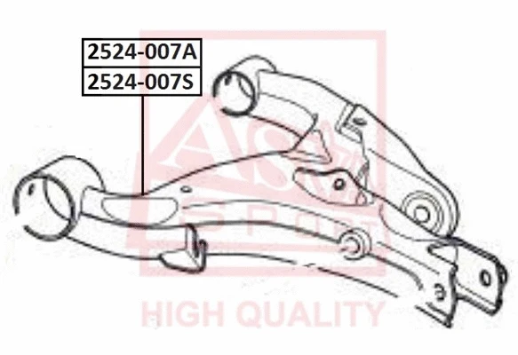 Control/Trailing Arm, wheel suspension (2524-007A)