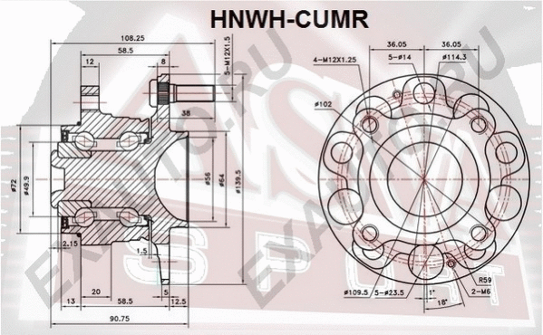 Wheel Hub (HNWH-CUMR)