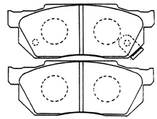 Brake Pad Set, disc brake (AKD-8263)