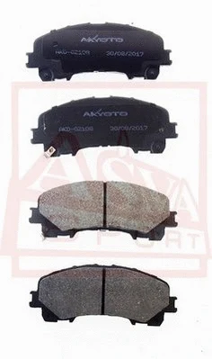 Brake Pad Set, disc brake (AKD-02108)