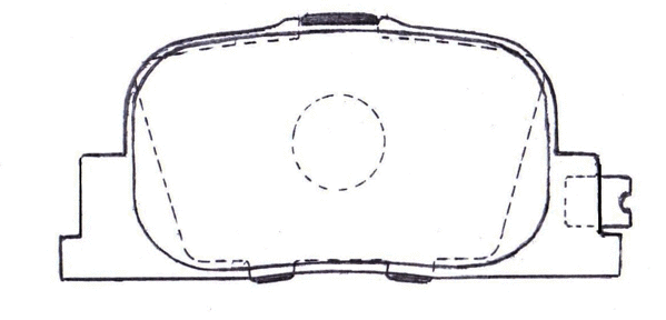 Brake Pad Set, disc brake (AKD-0510)