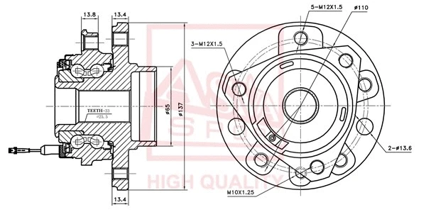 Wheel Hub (OPWH-ZAFF)