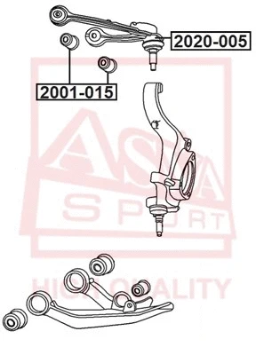 Mounting, control/trailing arm (2001-015)