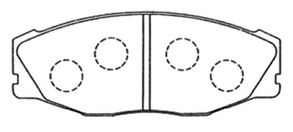 Brake Pad Set, disc brake (AKD-11572)