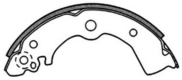 Brake Shoe Set (AKS-1185)