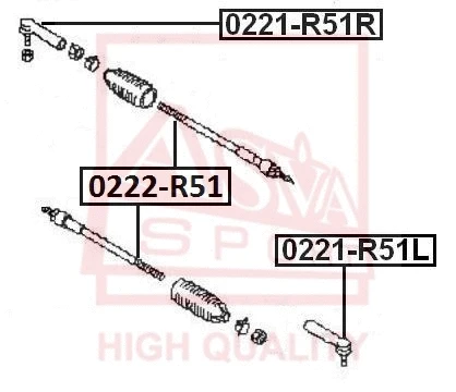Tie Rod End (0221-R51L)