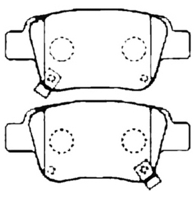 Brake Pad Set, disc brake (AKD-1258)