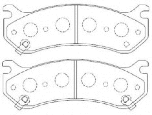 Brake Pad Set, disc brake (AKD-08101)