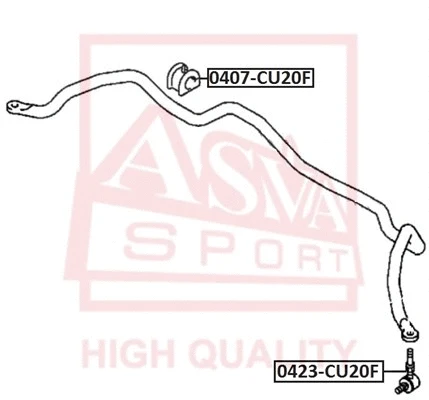 Link/Coupling Rod, stabiliser bar (0423-CU20F)