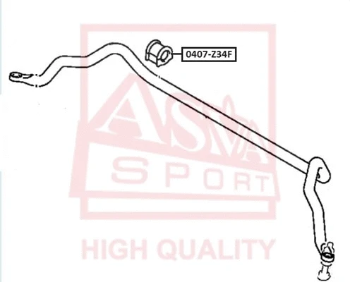 Bushing, stabiliser bar (0407-Z34F)