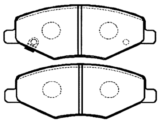 Brake Pad Set, disc brake (AKD-0503)