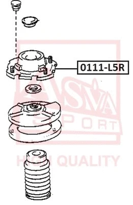 Mounting, shock absorber (0111-L5R)