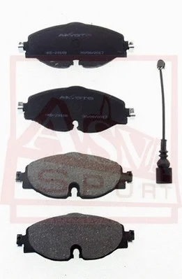 Brake Pad Set, disc brake (AKD-23108)